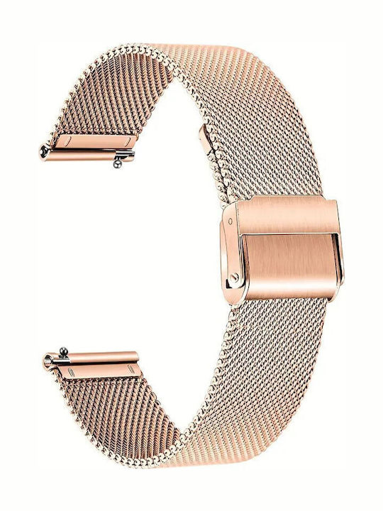 Wsshe Μεταλλικό Μπρασελέ Ροζ 14mm