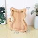 Sparbüchse Glas Holz Design Katze