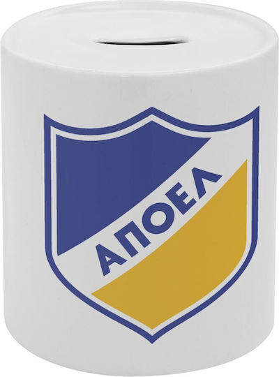 Fc Apoel Nicosia Porcelain Money Box With Lid