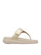 Women's Flat Sandals in Gold Color
