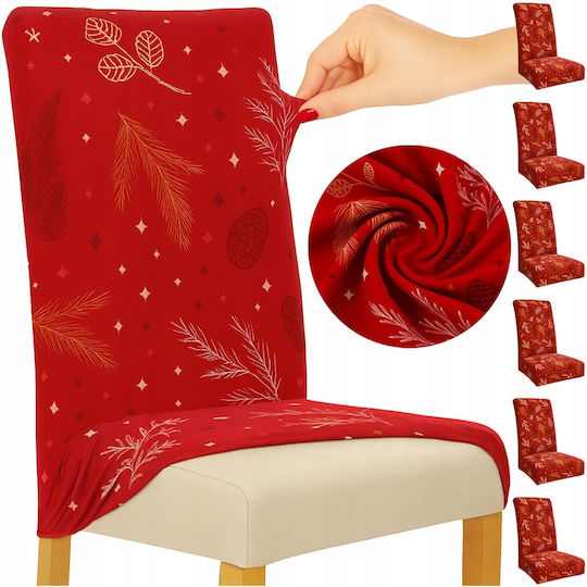 Ruhhy Set de Huse Elastice pentru Canapea Roșu 50x40cm 1buc 18407-0