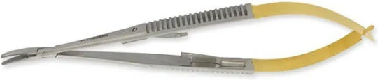 Castroviejo Nadelhalter Goldene Griff 14cm Gebogene Medizinische & Chirurgische Pinzetten