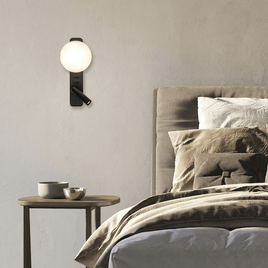 Zambelis Lights Lamp Wall with Integrated LED Black