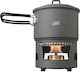 Arzător cu Cartuș Esbit Cookset cu Alcool Oală 1.5 L Aluminiu Negru