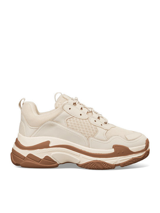 Envie Shoes Damen Chunky Sneakers Beige