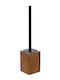 Dimitracas Metallic Bathroom Toilet Brush Brown