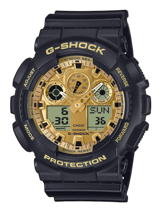 Casio Digital Men's Watch Battery with Black Rubber Strap