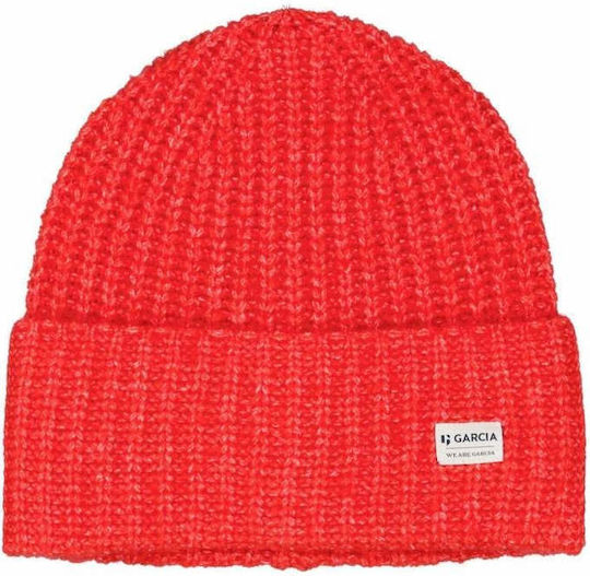 Beanie Unisex Beanie Knitted in Orange color