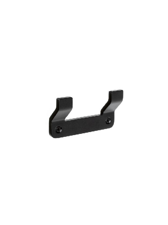 Dimitracas Double Wall-Mounted Bathroom Hook Silver