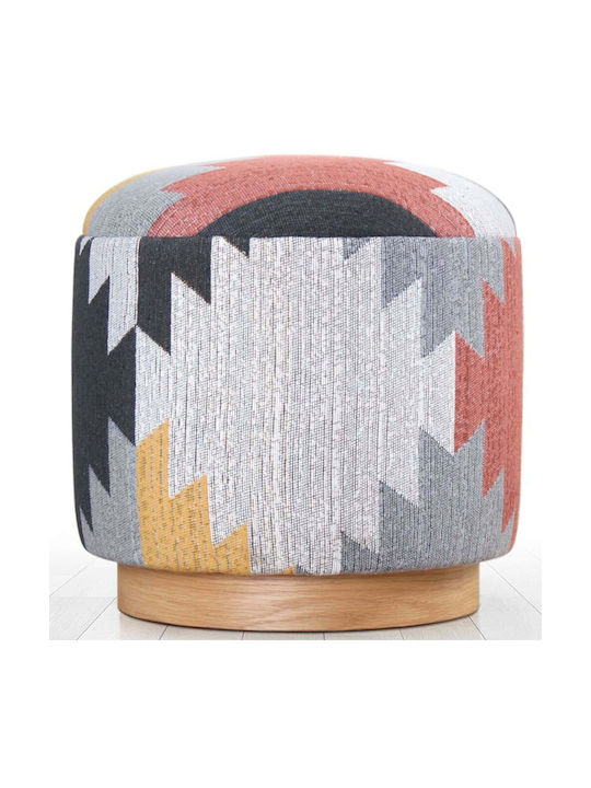 Stool For Living Room Upholstered with Fabric F...