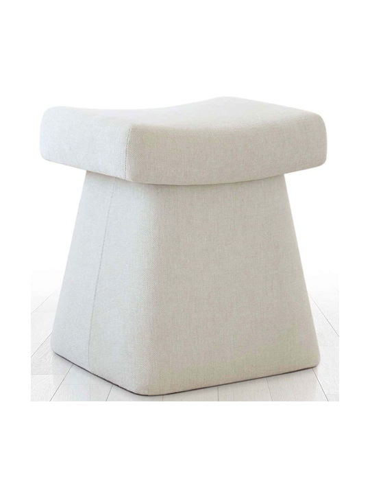 Stool For Living Room Ceramic Gurrata Cream 50x38x48cm