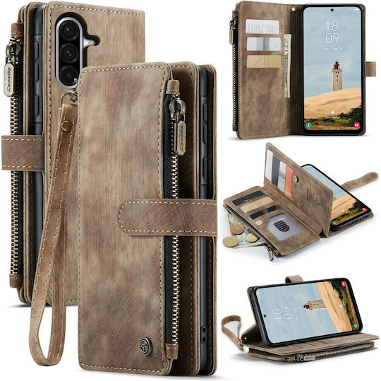 Caseme Multifunctional Wallet Καφέ (Galaxy A17Realme C30)