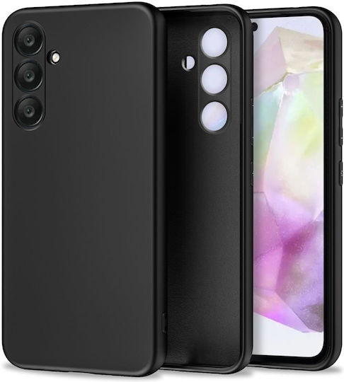 Tech-Protect Icon Umschlag Rückseite Silikon Schwarz (Galaxy S25 FE)