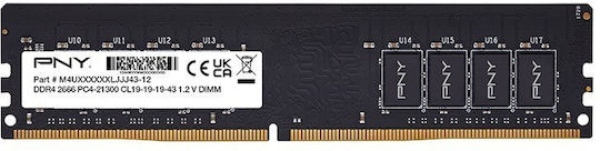 PNY DDR4 με Module 1x8GB και Ταχύτητα 2666 για Desktop