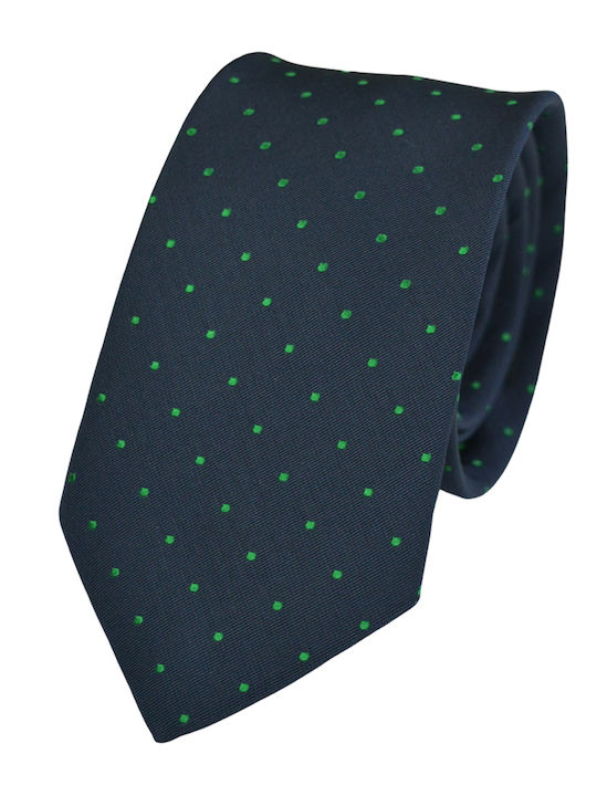 Makis Tselios Fashion Men's Tie Silk Printed in Blue Color