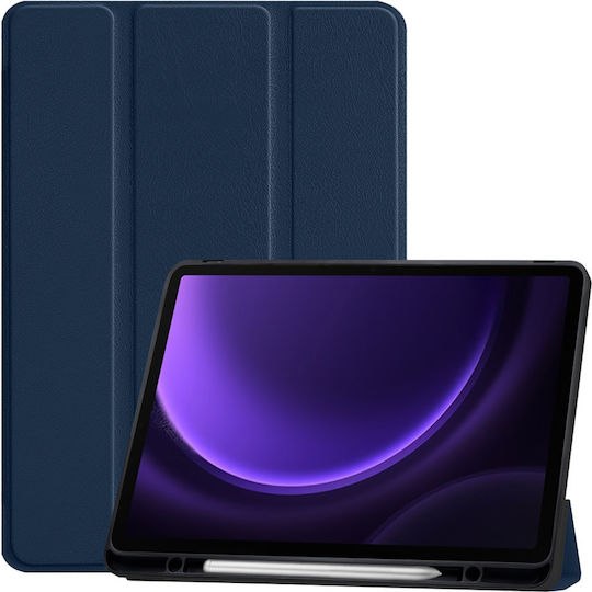 Sonique Smartcase Slim Flip Cover Durabilă Albastră (Samsung Galaxy Tab S9, Galaxy Tab S9 FE)