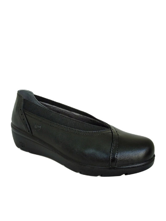 Leather Women's Anatomic Ballerina Shoes Black