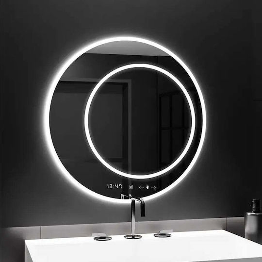 Alista Home AT1CT-D1OC-RS1S-D025 Кръгла LED Touch от Пластмасов 60x60см Сребрист Alista Home AT1CT-D1OC-RS1S-D025 Кръгла LED Touch от Пластмасов 60x60см Сребрист