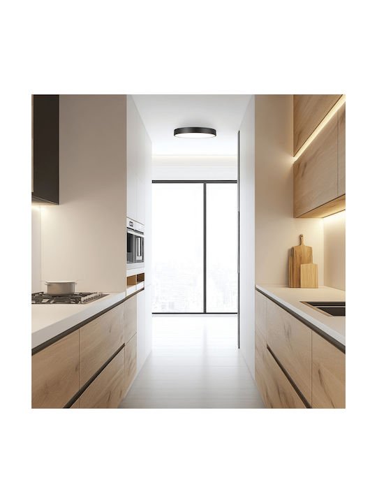 Zambelis Lights Deckenleuchte Schwarz mit Integrierter LED