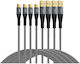 EFB Geflochten USB 2.0 Kabel USB-C männlich - USB-A 60W Gold 2m