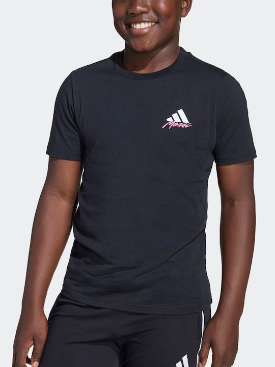 Tricou pentru copii Black Messi Icon