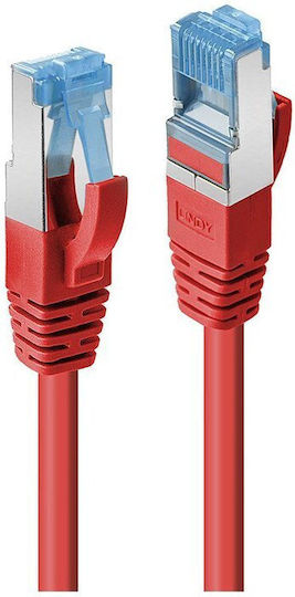 Lindy S/FTP Cat.6a Gigabit Ethernet Network Cable 7.5m Red