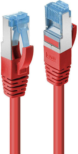 Lindy S/FTP Cat.6a Gigabit Ethernet Network Cable 7.5m Red