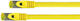 Python SF/UTP Cat.7 (10Gbps) Καλώδιο Δικτύου Ethernet 0.5m Κίτρινο