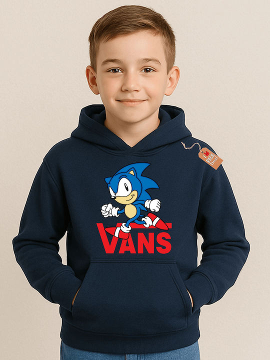 Rock Deal Παιδικό Φούτερ με Κουκούλα Μπλε Navy ...