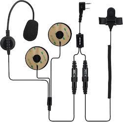 Микрофон Слушалки Retevis Каска За Мотор 2pin Ptt Finger