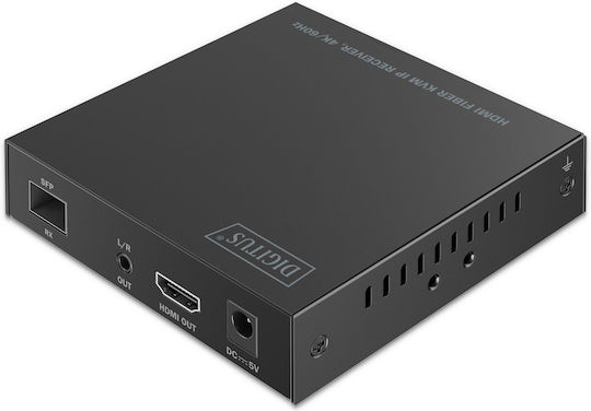 Διανομέας Hdmi Digitus Fiber Ip Receiver 4k/60hz Black