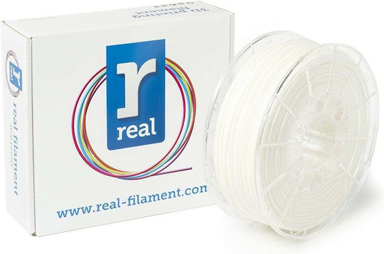 Real Filament PLA 3D Printer Filament 1.75mm Λευκό 3kg 1τμχ (Spool)