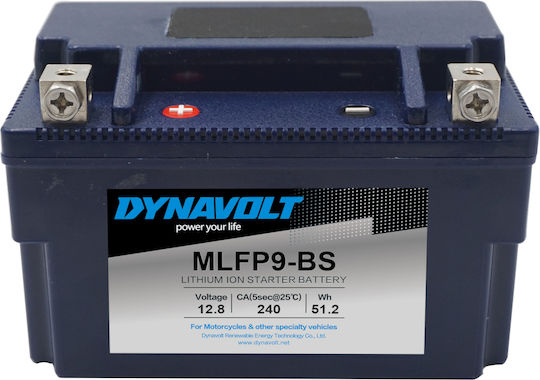 Dynavolt Lithium Motorradbatterie YTX7A-BS / YTX9-BS
