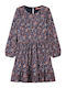 Girls Dress Long Sleeve Floral Set with Accessories Multicolour