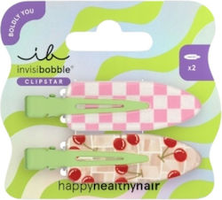 Invisibobble Boldly Clipstar Cherry Topping Clame de Păr 2 Bucăți