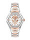 Philipp Plein Skull Men's Watch Battery with Pink Gold Metal Bracelet