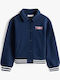 Kids Sweatshirt Cardigan Dark Blue