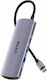 Unitek USB-Hub 4 Anschlüsse USB 3.0 mit USB-C Anschluss Silber