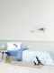 Nima Sheet Set Single with Elastic Band Cotton Blue 100x200cm 3pcs