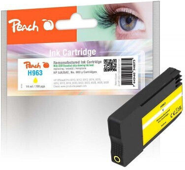 Peach Συμβατό Μελάνι Εκτυπωτή InkJet HP 963 700 Σελίδων 10.7ml Κίτρινο 1τμχ