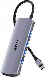 Unitek USB Hub 4 Θυρών (USB-C) H1112EGY01 Unitek USB Hub 4 Θυρών (USB-C) H1112EGY01