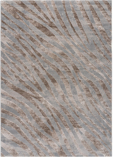 Beauty Home Rechteckiger Beiger Grauer Wohnzimmer Teppich 133x190cm