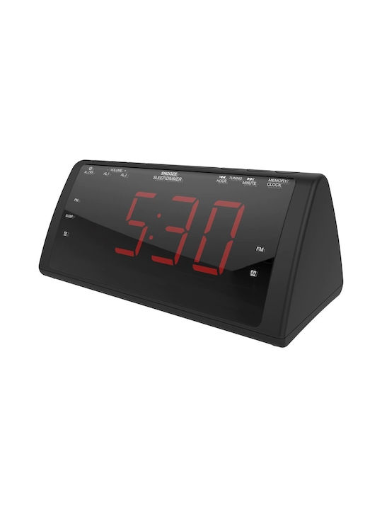 Tischuhr Digital LED mit Wecker & Tischuhr Rot FOX385102