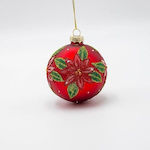 Hängendes Kugel Ornament Ornament Glas Rot 8cm ...