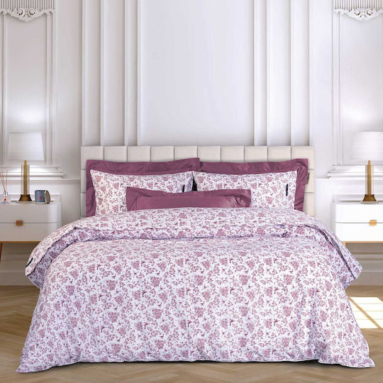 Greenwich Polo Club Duvet Cover Set Cotton Queen with 2 Pillowcases 220x240 Essential Nude-white