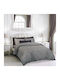 Greenwich Polo Club Duvet Cover Set Cotton Queen with 2 Pillowcases 220x240 Essential Taupe