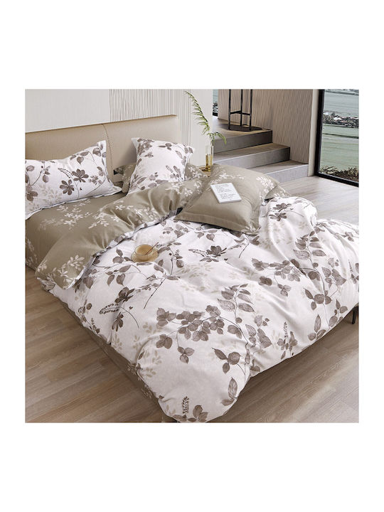 Beauty Home Duvet Set Queen 220x240cm Art 12275 Mocha 3pcs