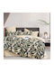 Beauty Home Комплект Пухено Куинсайз 220x240бр Art 12287 Anthracite, Olive 3бр