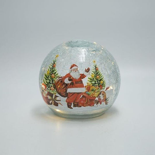 Christmas Illuminated Decorative Jar with Balls 13x14cm