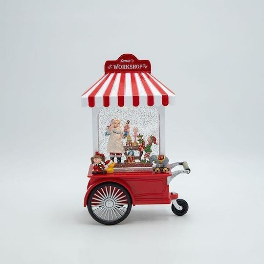 Eurolamp Santa's Workshop Water Inside Illuminated Battery Timer 17.5x9x27cm Eurolamp